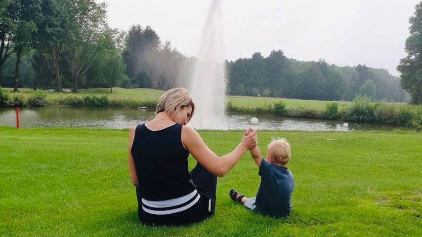 Anna-Maria Zimmermann mit ihrem Sohn Matti