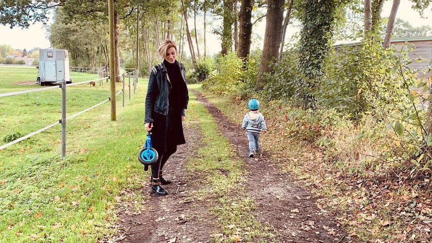 Stolzer Laubläufer: So groß ist Anna-Maria Zimmermanns Sohn!