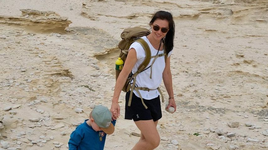 Anna Veith mit ihrem Sohn