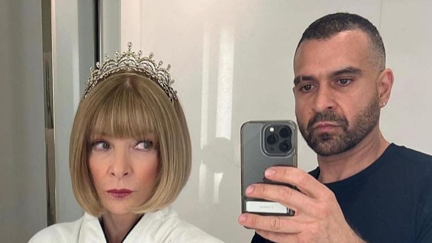 Anna Wintour und Andreas Anastasis im Mai 2022