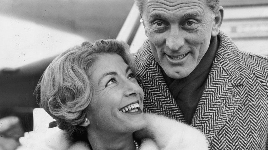 Anne Budyens und Kirk Douglas im Jahre 1960