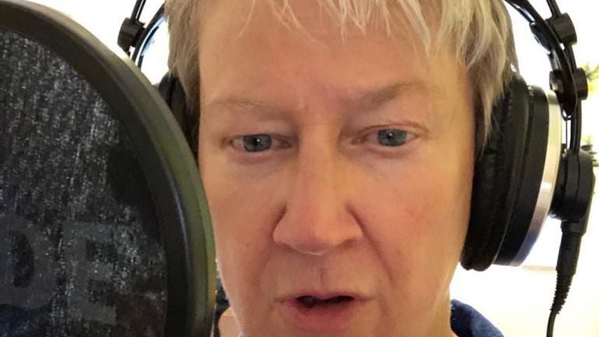 Anne Clark im Tonstudio im August 2019