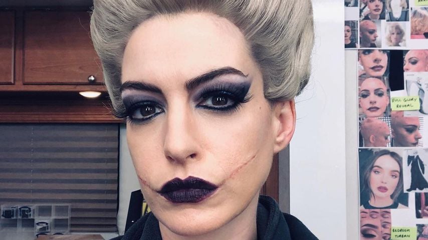 Anne Hathaway mit ihrem "Hexen hexen"-Make-up