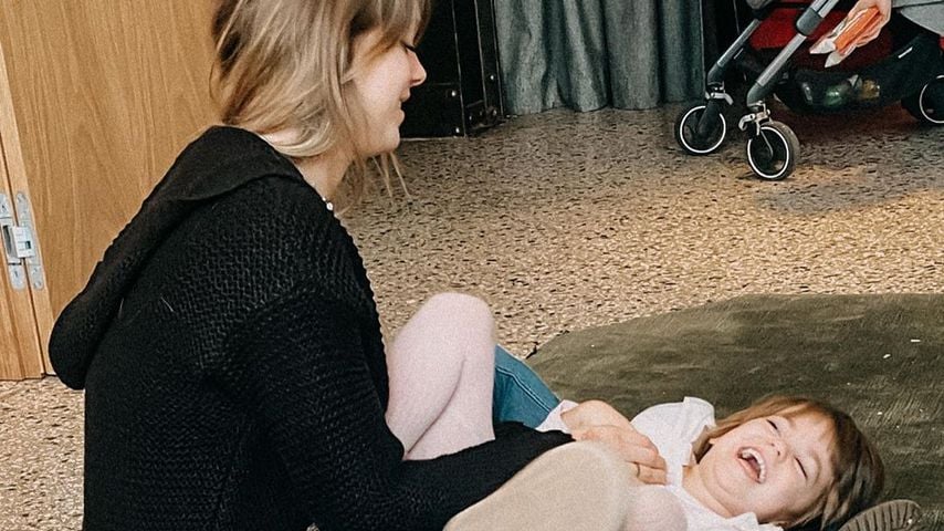 Anne Wünsche mit ihrer Tochter Juna