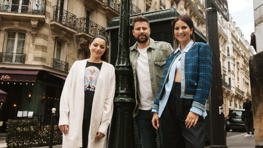 Anne Menden, Felix von Jascheroff und Chryssanthi Kavazi in Paris für GZSZ