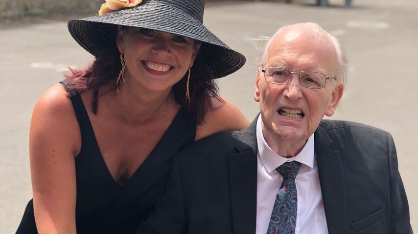 Anne Twist mit ihrem Vater Brian Selly