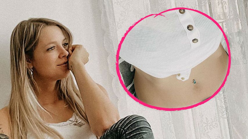 Ups! Hat Anne Wünsche etwa ihren Bauchnabel wegretuschiert?