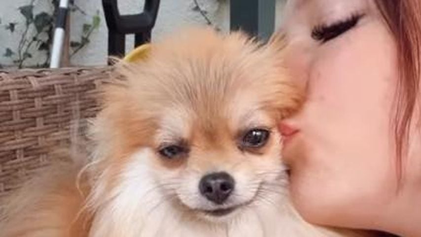 Anne Wünsche und ihr neuer Hund Princess