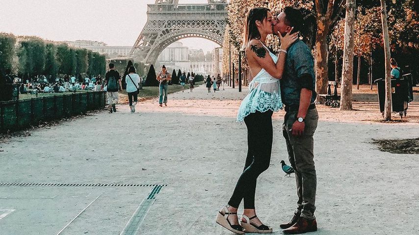 Anne Wünsche mit ihrem Freund in Paris, August 2019