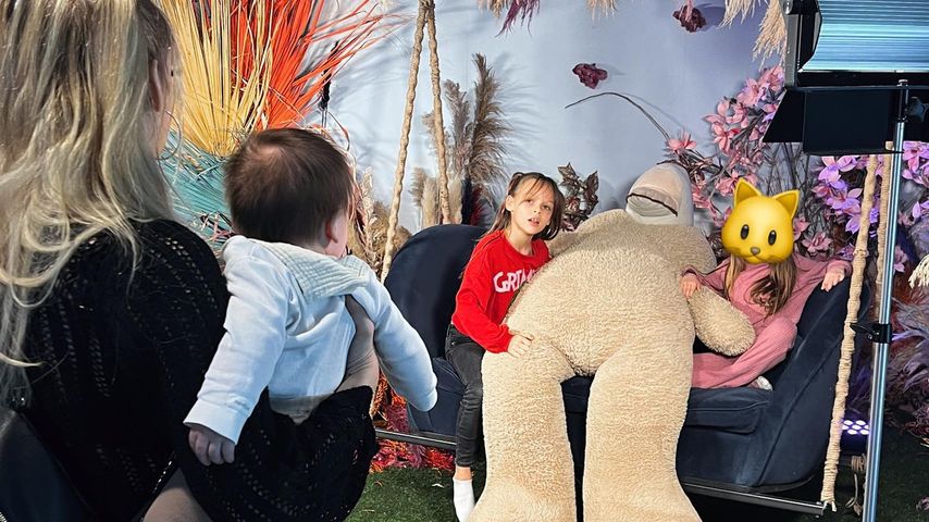 Anne Wünsche mit ihren Kindern Sávio, Juna und Miley