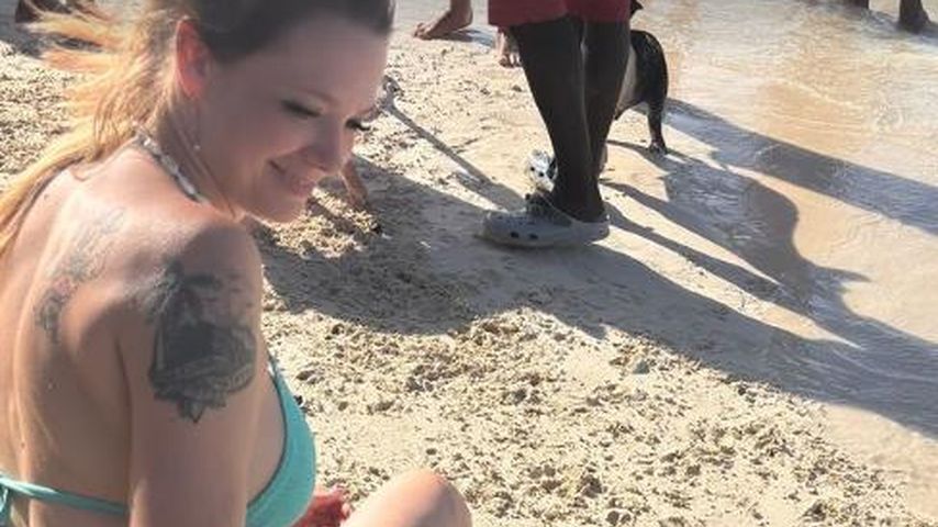 Anne Wünsche auf den Bahamas