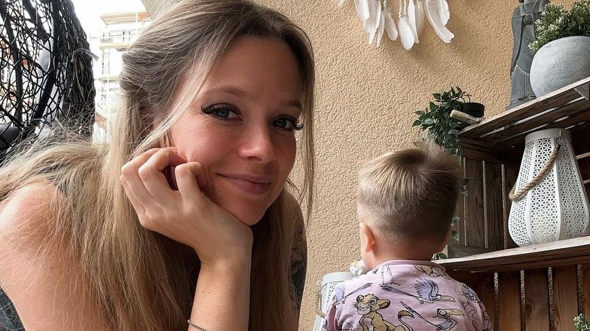 Anne Wünsche mit Sohn Sávio