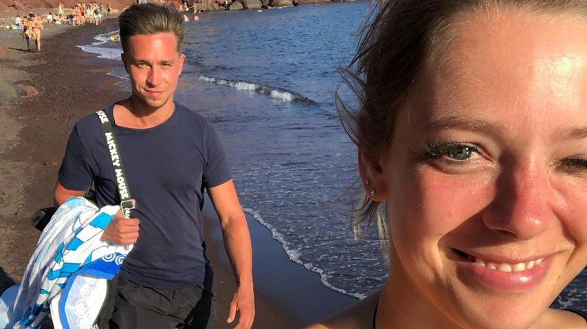 Anne Wünsche mit ihrem Freund, Juli 2019