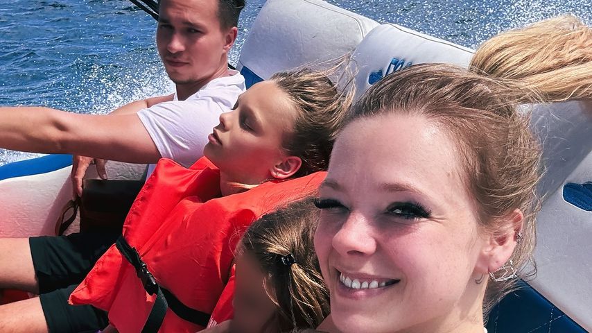 Anne Wünsche mit ihrer Familie, August 2024