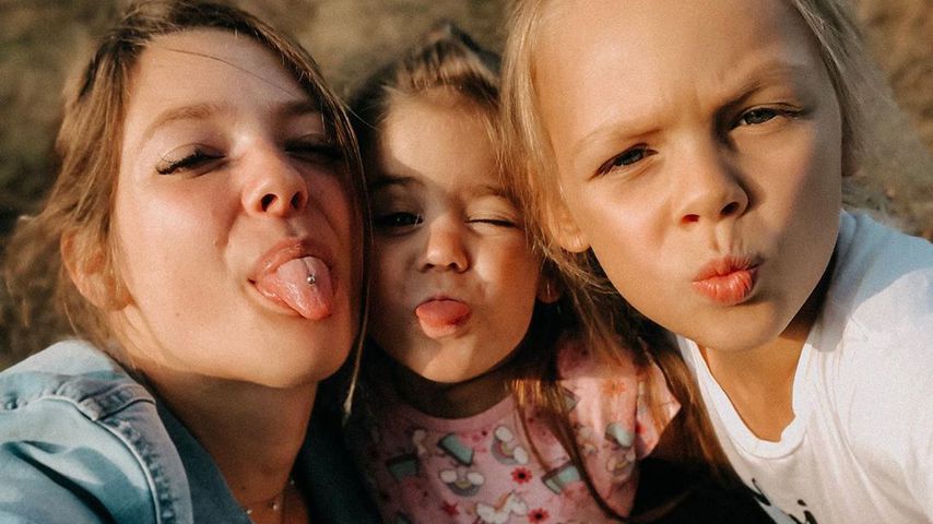 Anne Wünsche mit Juna und Miley