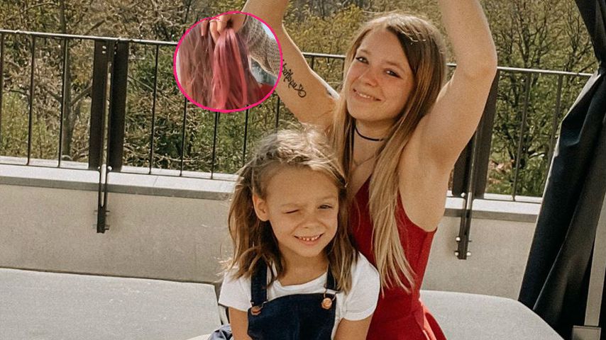 Collage: Anne Wünsche und Tochter Miley