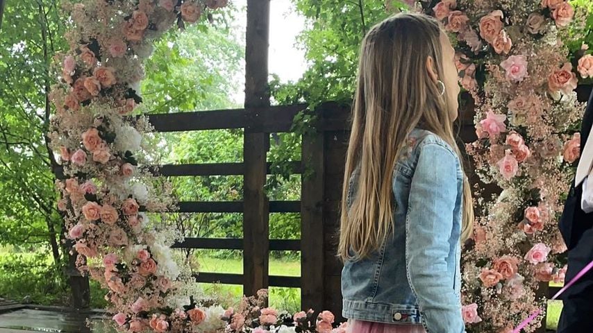 Anne Wünsches Tochter Miley am BTN-Set
