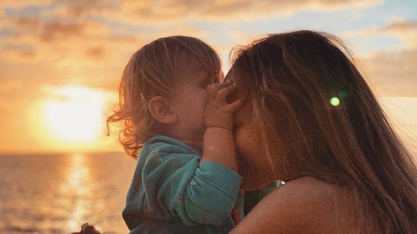 Annemarie Carpendale mit Sohn Mads, Februar 2020