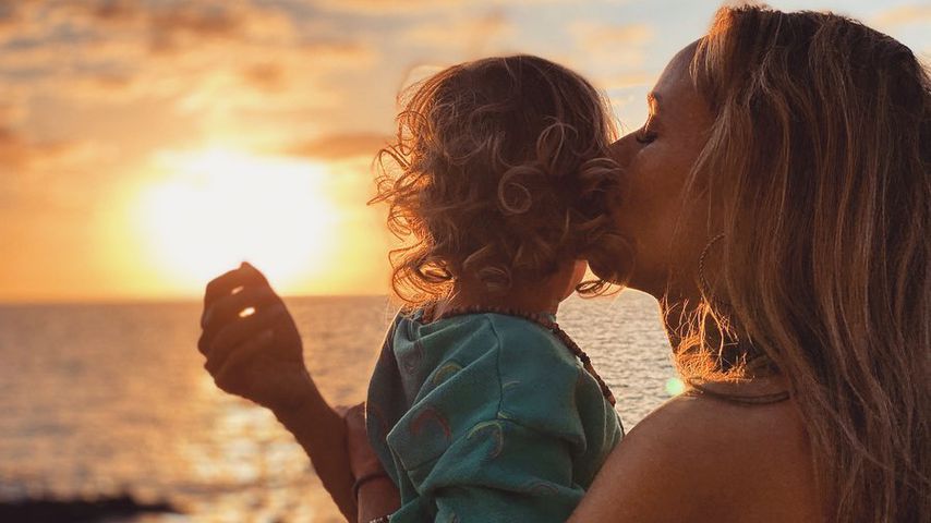 Annemarie Carpendale mit Sohn Mads, Februar 2020