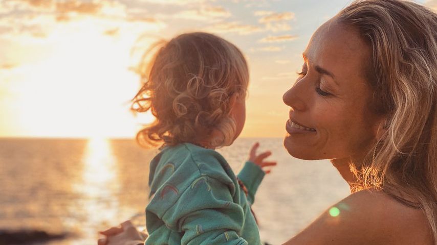 Annemarie Carpendale mit Sohn Mads, Februar 2020