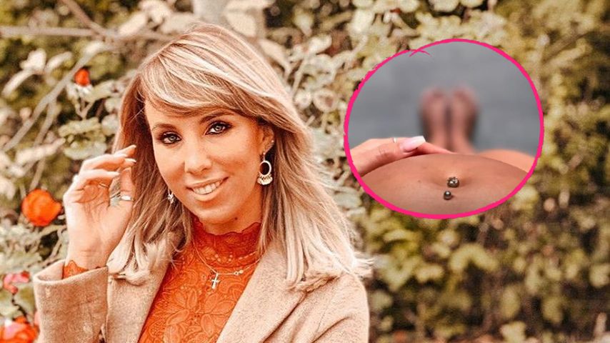 Schon rund: Annemarie Eilfeld präsentiert ihr Babybäuchlein!