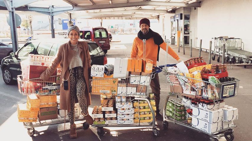 Annemarie und Wayne Carpendale im April 2020 in München