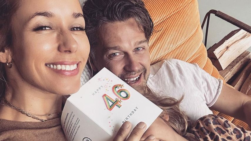 Annemarie und Wayne Carpendale mit ihrem Sohn Mads im März 2023