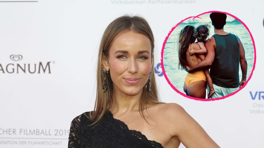 Annemarie Carpendale zeigt auf Familien-Pic heiße Kehrseite!
