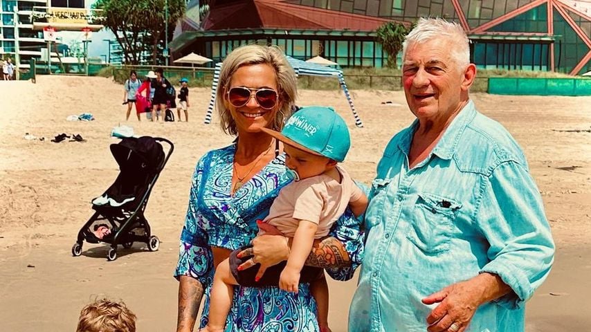Annika und Heinz Hoenig mit ihren Kids