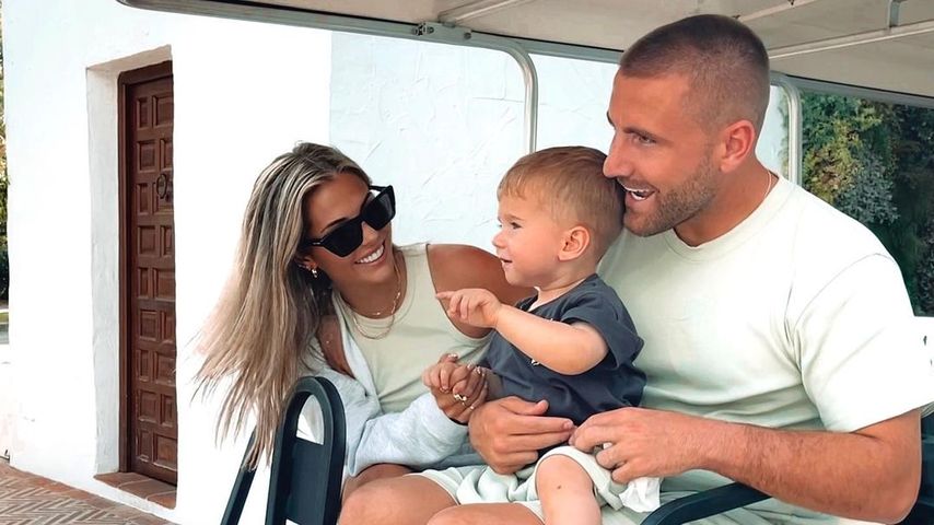 Anouska Santos und Luke Shaw und ihr Sohn Reign