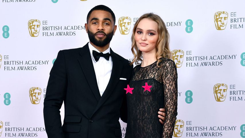 Anthony Walsh und Lily-Rose Depp bei den BAFTAs in London im Januar 2020