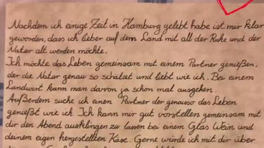 Antjes "Bauer sucht Frau"-Liebesbrief an Arne