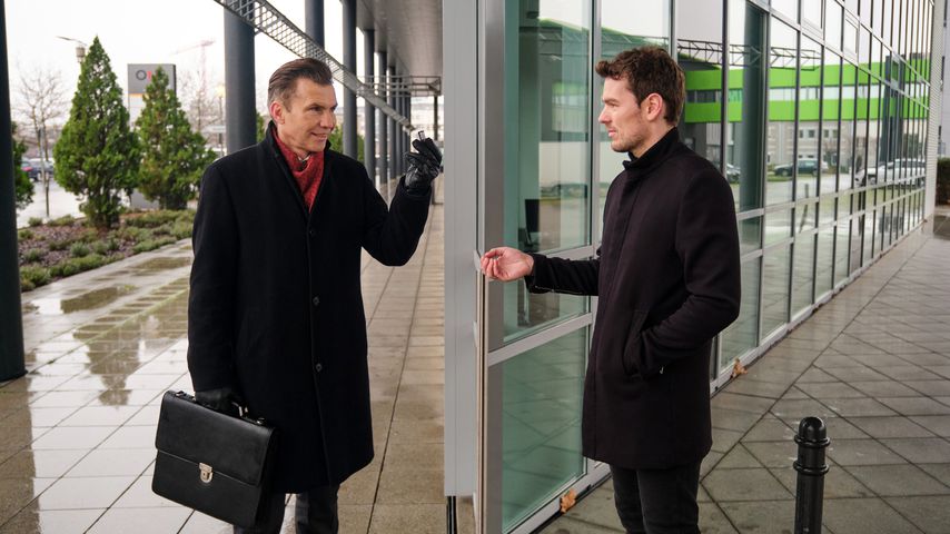 Anton Hoffmann (Matthias Paul) und Till (Constantin Lücke) bei "Unter uns"