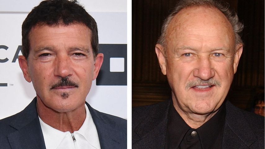 Collage: Antonio Banderas und Gene Hackman