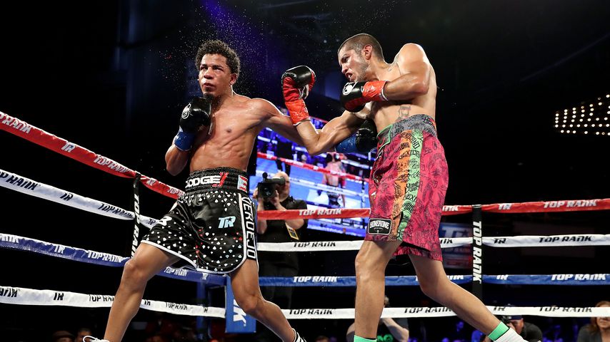 Antonio Lozada und Félix Verdejo im Leichtgewichtskampf im Madison Square Garden, 2018