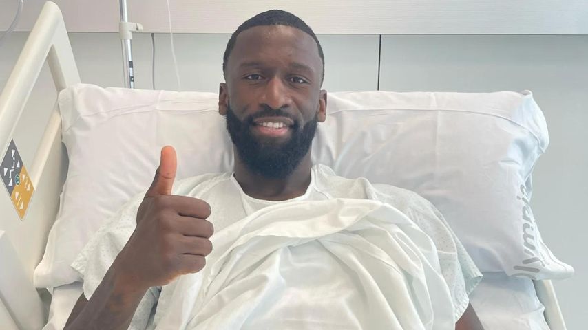 Antonio Rüdiger im Krankenhaus im April 2025