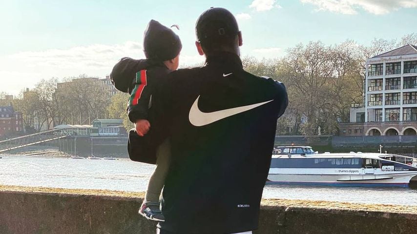 Antonio Rüdiger mit seinem Sohn Djamal