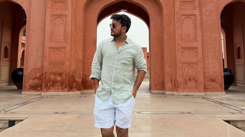 Anunay Sood auf einer Reise in Agra, Indien im Juli 2025