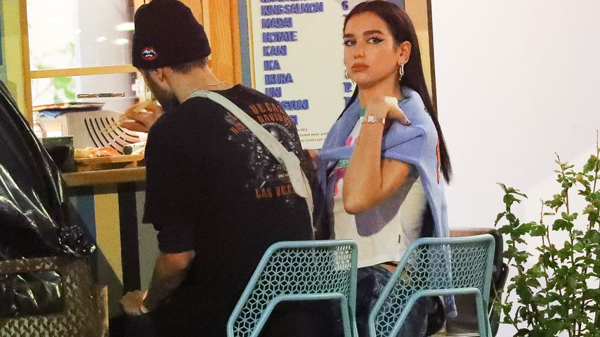 Anwar Hadid und Dua Lipa in New York