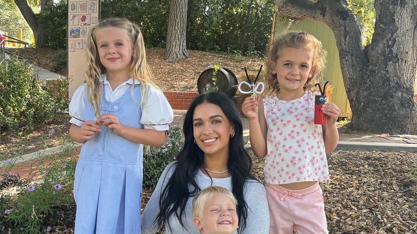 April Love Geary mit ihren Kindern, Mai 2024