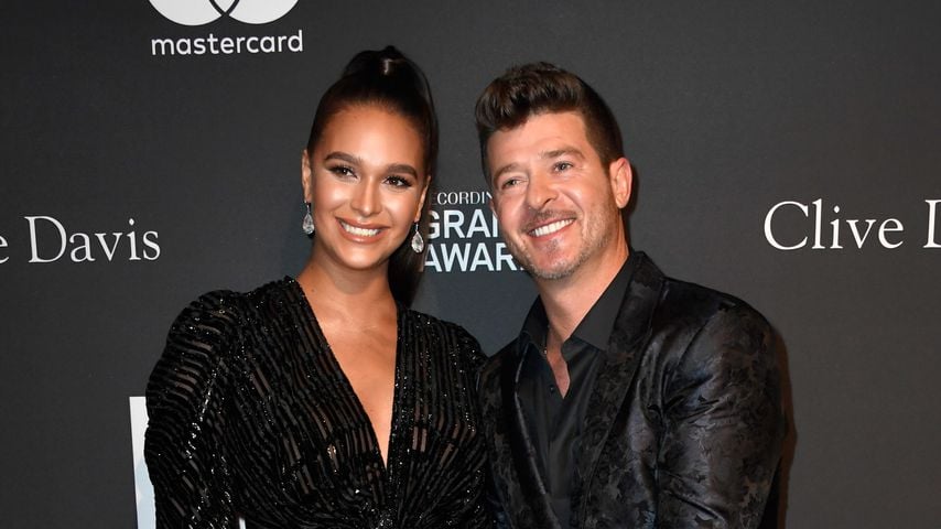 April Love Geary und Robin Thicke im Februar 2019