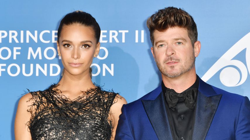 April Love Geary und Robin Thicke in Monaco, 2017
