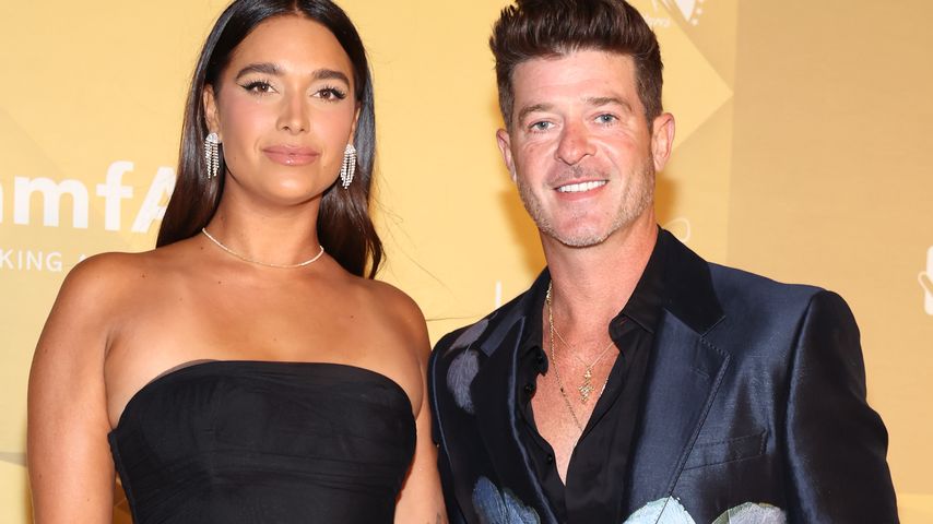 April Love Geary und Robin Thicke im November 2022 in West Hollywood