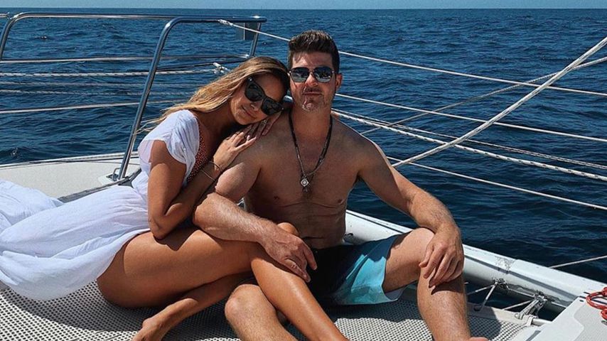 April Love Geary und Robin Thicke, 2019