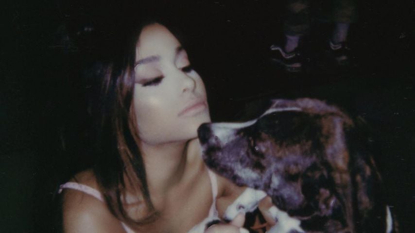 Ariana Grande mit Mac Millers Hund, 2019