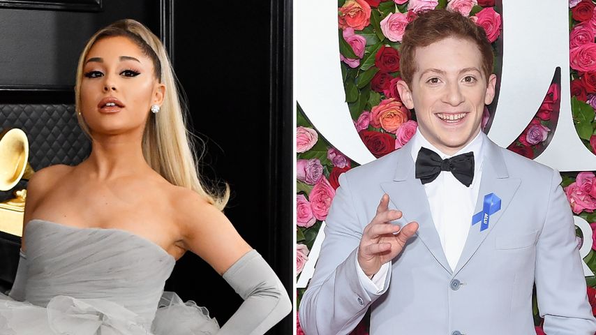 Ariana Grande und Ethan Slater Arm in Arm im Disneyland