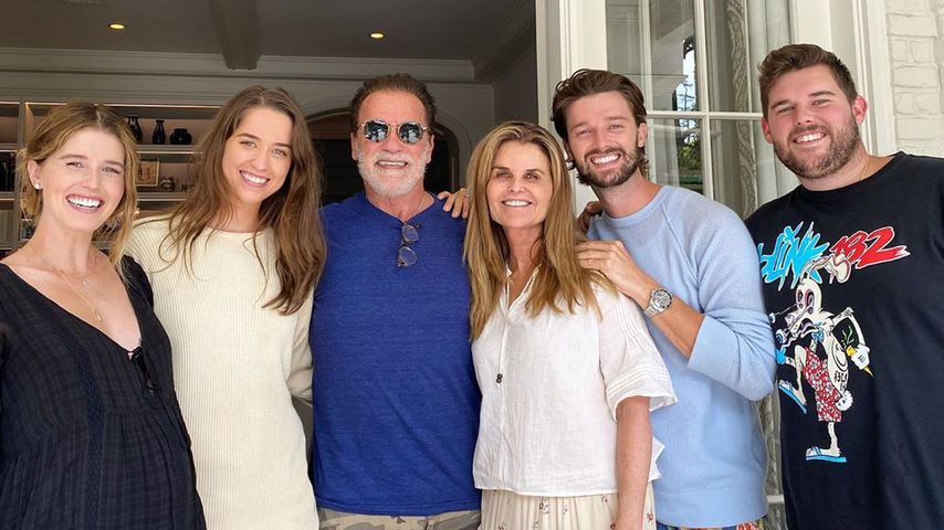 Arnold Schwarzenegger mit seiner Familie im Jahr 2020