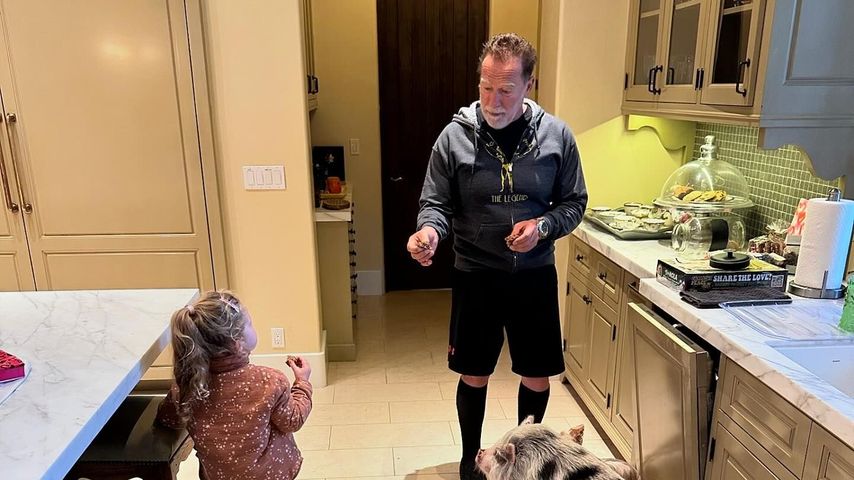 Arnold Schwarzenegger mit seinen Enkeln, 2024