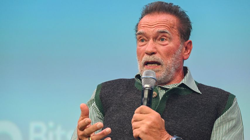 Arnold Schwarzenegger während eines Events in München