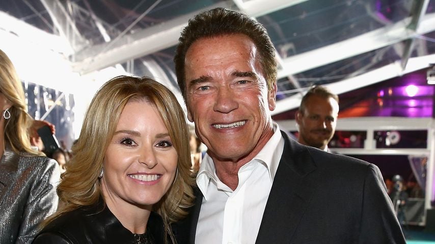 Arnold Schwarzenegger und Heather Milligan besuchen die Premiere von "Maggie", September 2015